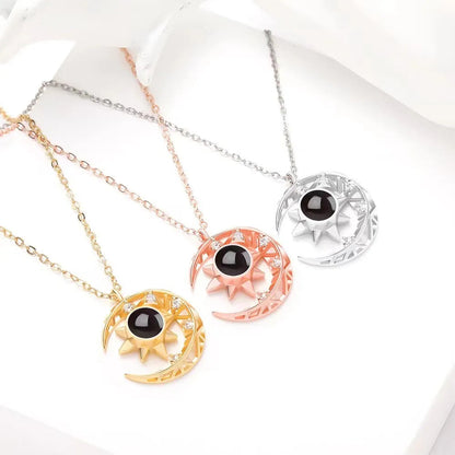 Star Moon Projection Necklace WEM Support (www.WEM.support)