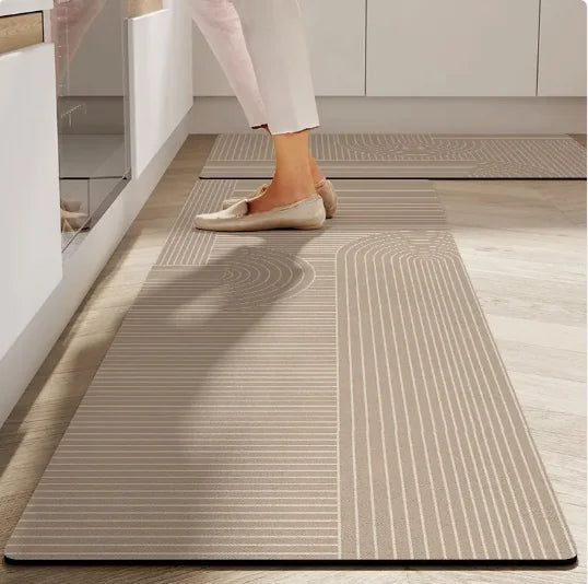Tapete de Cozinha Absorvente Antiderrapante