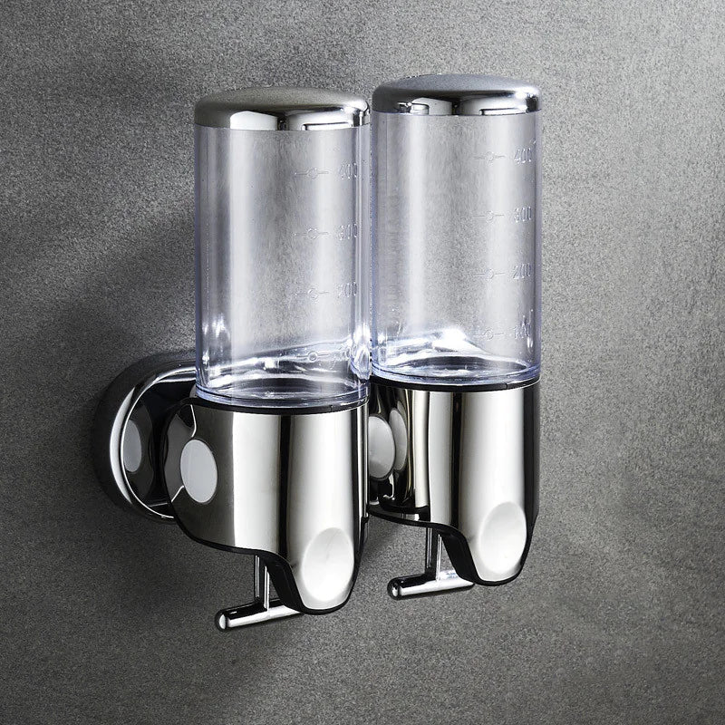 Wall-Mounted Shampoo & Shower Gel Dispenser WEM Support (www.WEM.support)