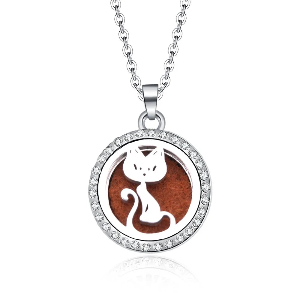10 Styles Aroma Oil Diffuser Perfume Necklace WEM Support (www.WEM.support)