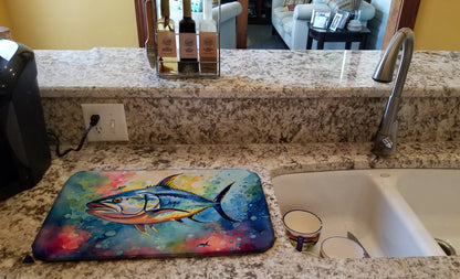 Yellowfin Tuna Dish Drying Mat WEM Support (www.WEM.support)