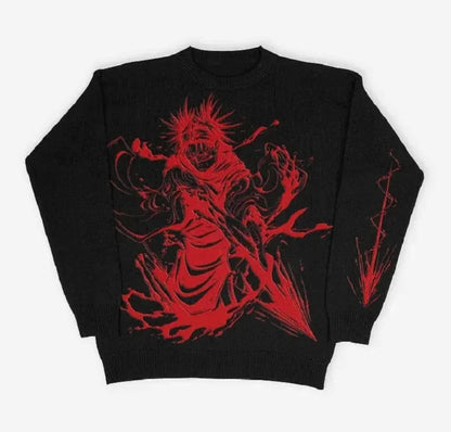 Vintage Wool Punk Style Sweater HejK.com