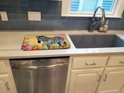 Zebra Dish Drying Mat WEM Support (www.WEM.support)