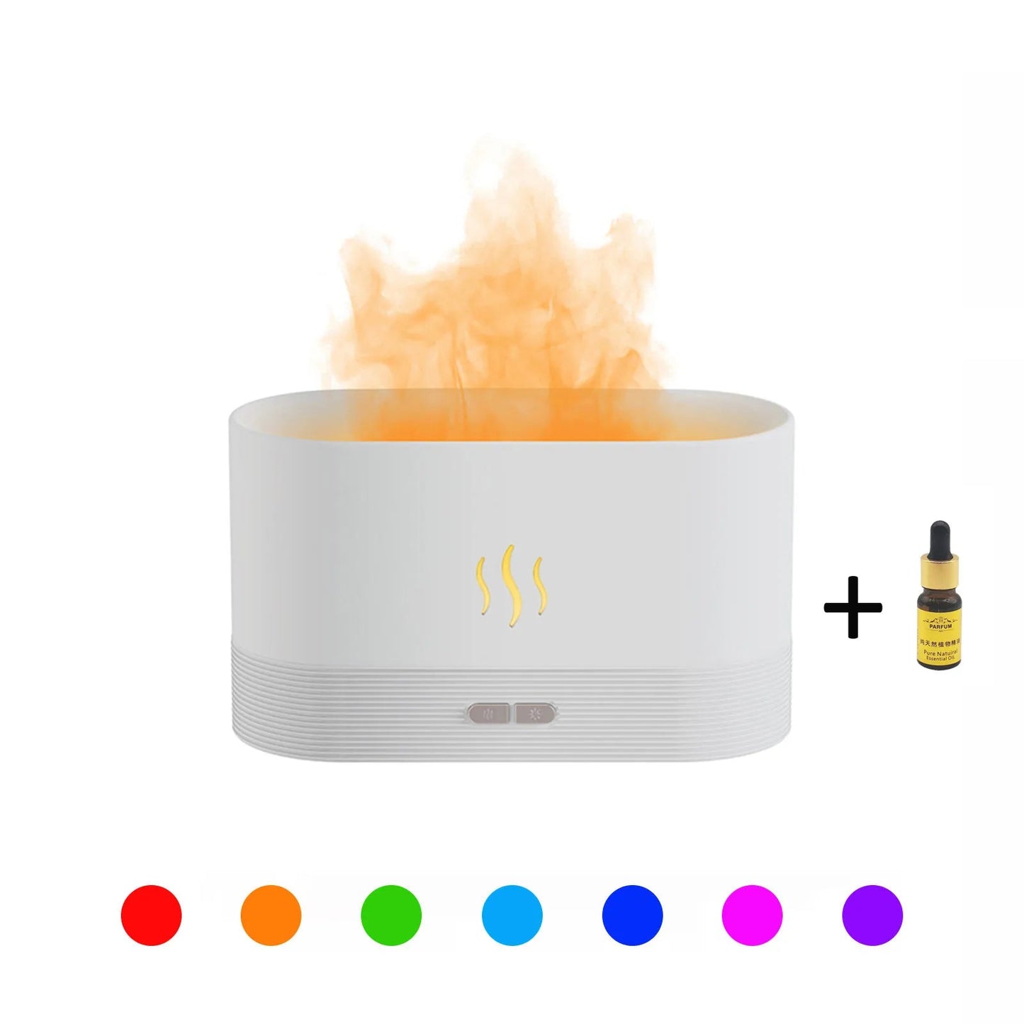 2022 USB Flame Humidifier & LED Diffuser HejK.com