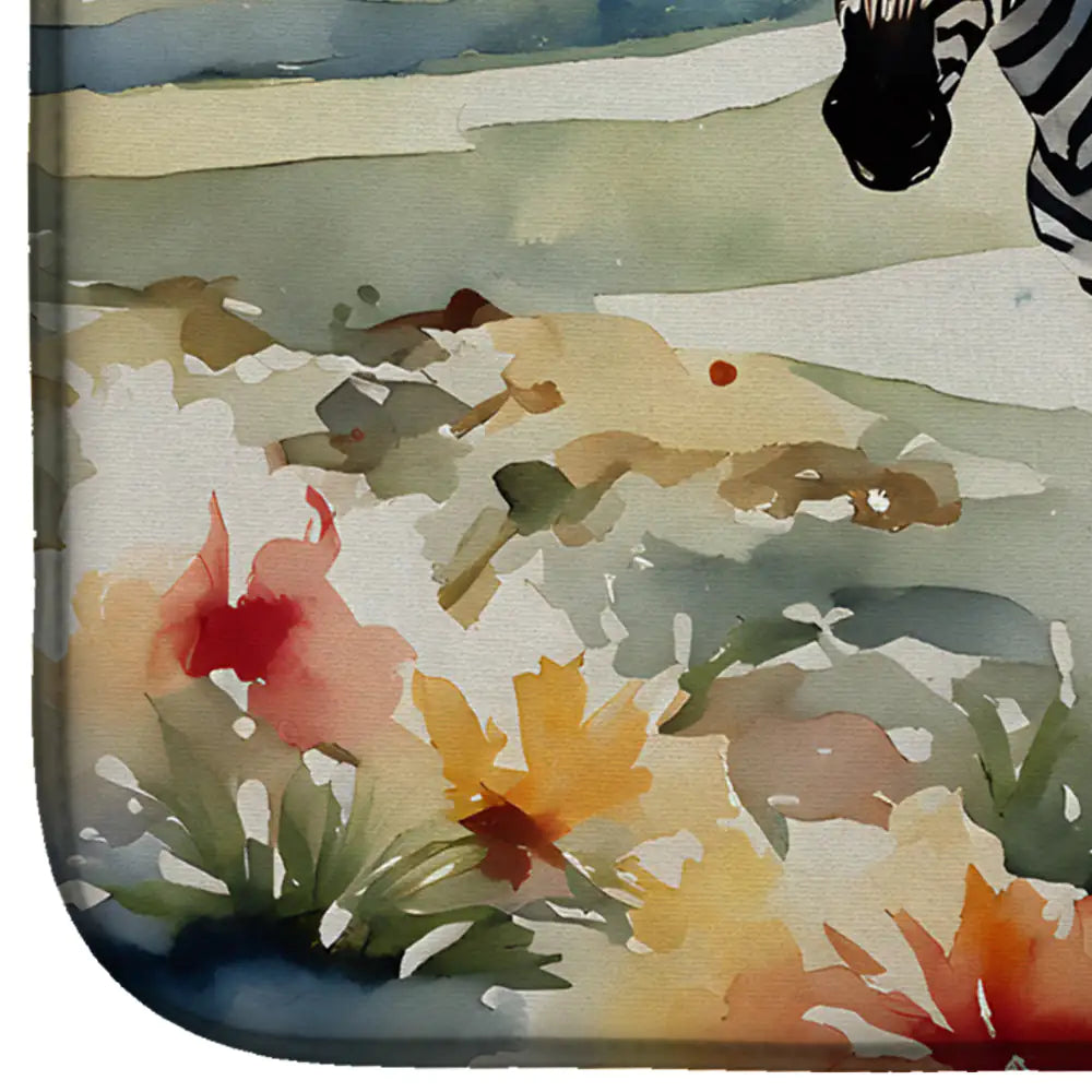 Zebra Dish Drying Mat WEM Support (www.WEM.support)