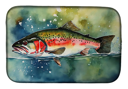 Trout Dish Drying Mat WEM Support (www.WEM.support)