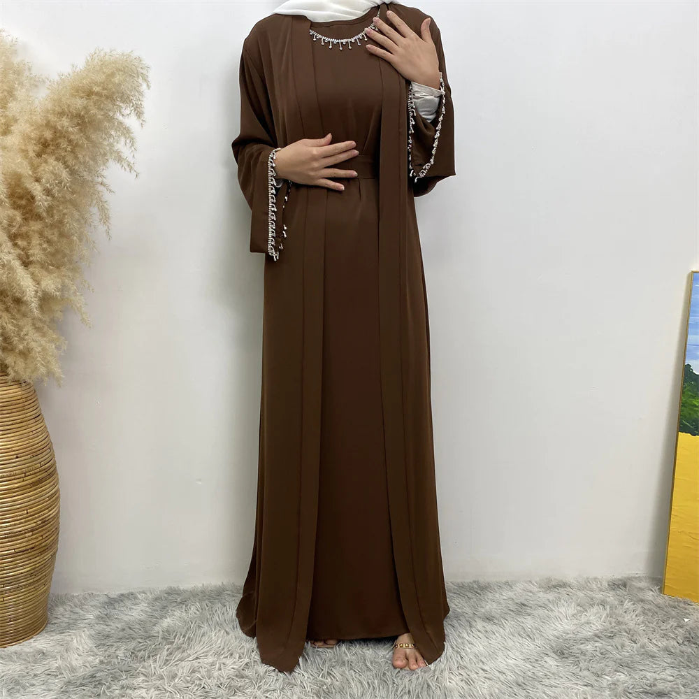 Women's Sleeveless Dress Cardigan Set WEM Support (www.WEM.support)