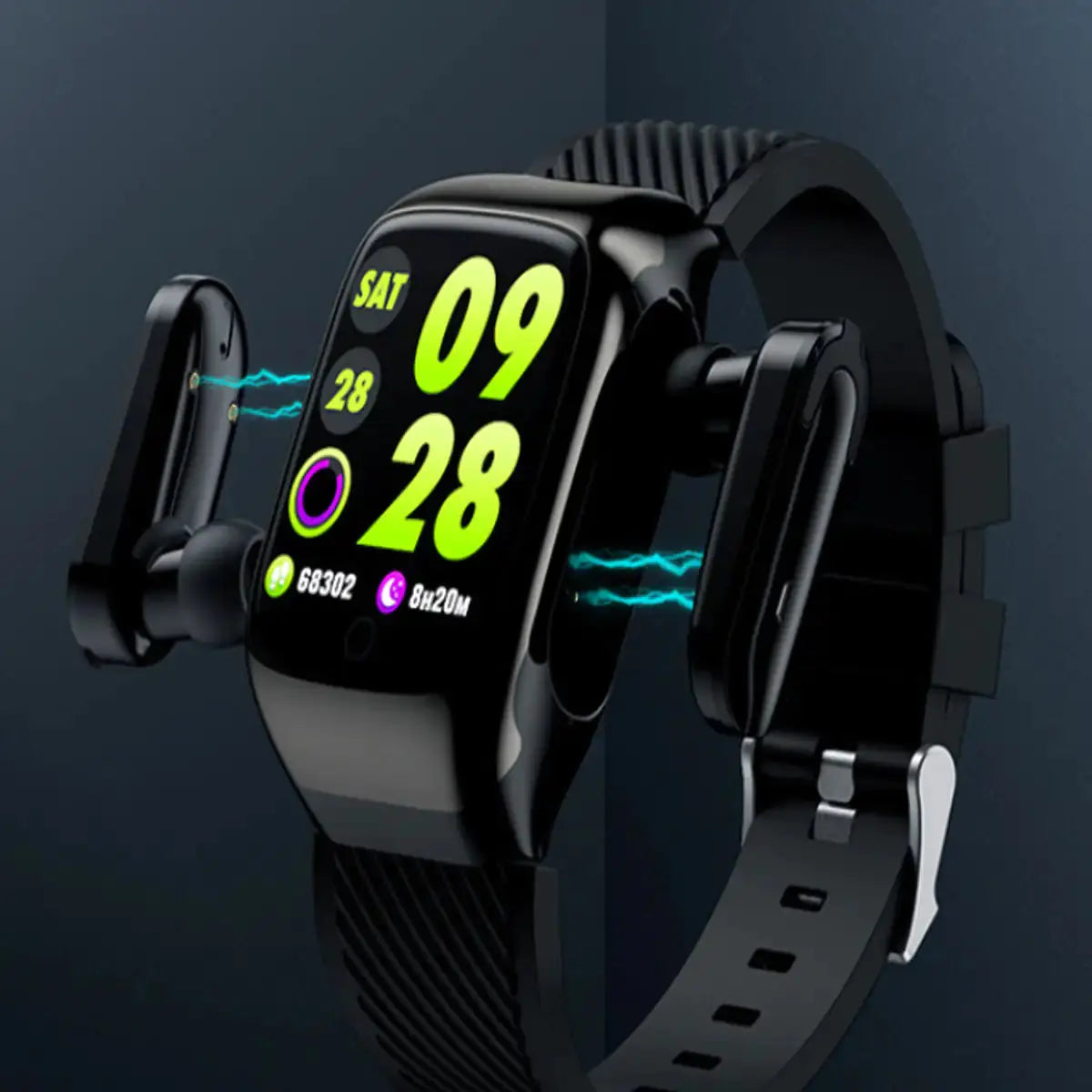 2 in 1 Compact Smart Fit Watch And Bluetooth Earpods My Store