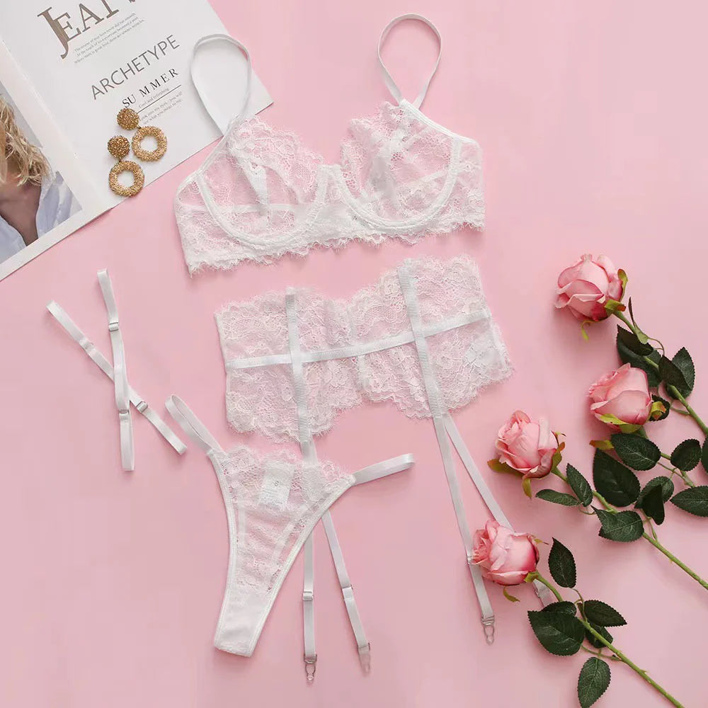 Women's Halter Garter Lingerie Set HejK.com
