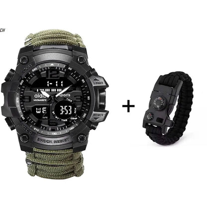 Waterproof LED Military Sports Watch WEM Support (www.WEM.support)