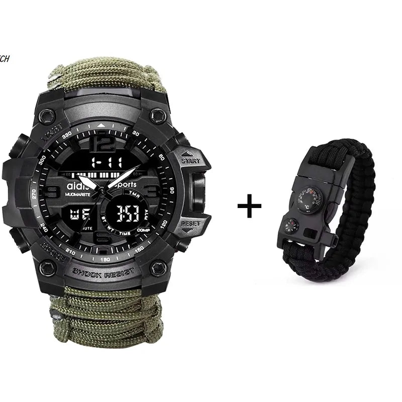 Waterproof LED Military Sports Watch WEM Support (www.WEM.support)