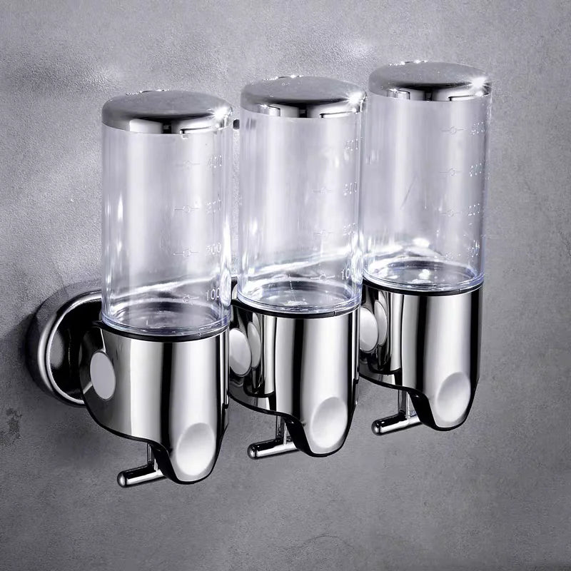 Wall-Mounted Shampoo & Shower Gel Dispenser WEM Support (www.WEM.support)