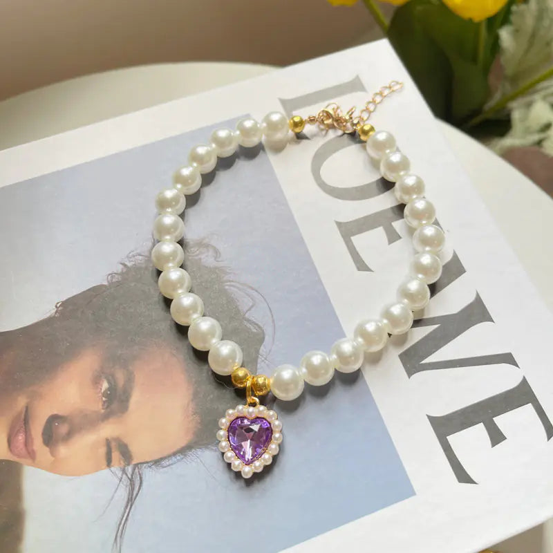 Vintage Charm Pet Crystal Necklace HejK.com Marketplace LLC