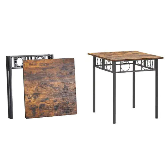 Square Foldable Wood And Metal Tables In The Kitchen, Dining Room WEM Support (www.WEM.support)