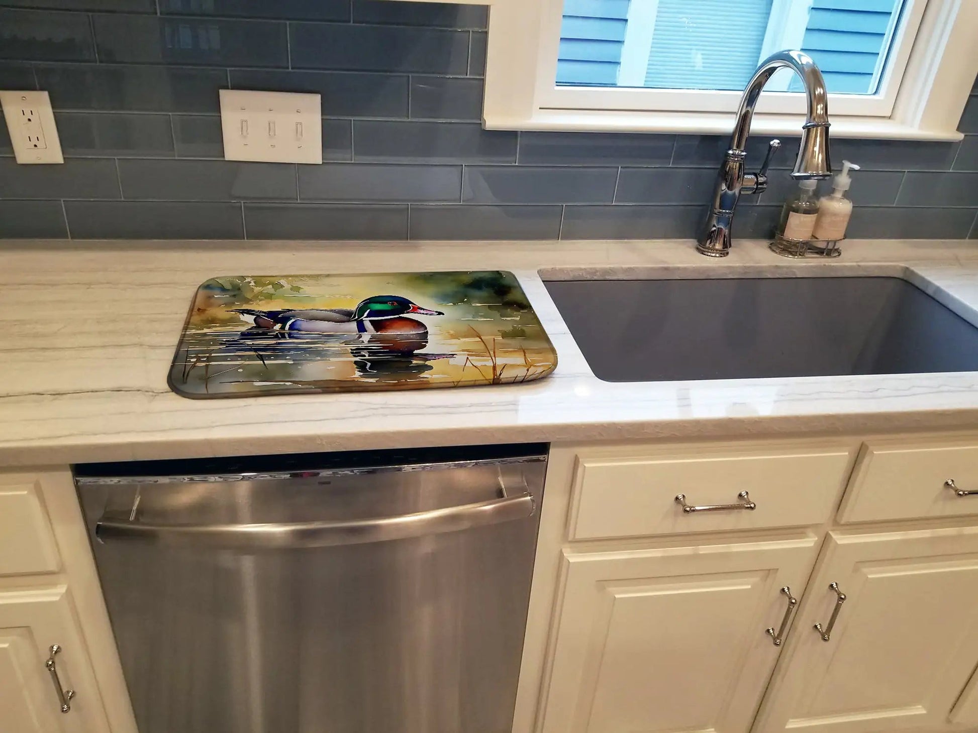 Wood Duck Dish Drying Mat WEM Support (www.WEM.support)