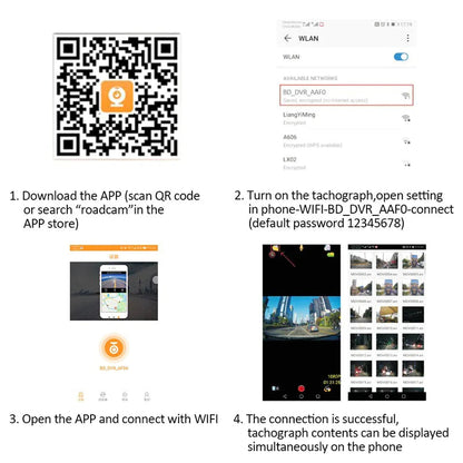 170° WiFi Dash Cam Recorder Car Camera HD 1080P Car DVR Vehicle Video G-Sensor WEM Support (www.WEM.support)