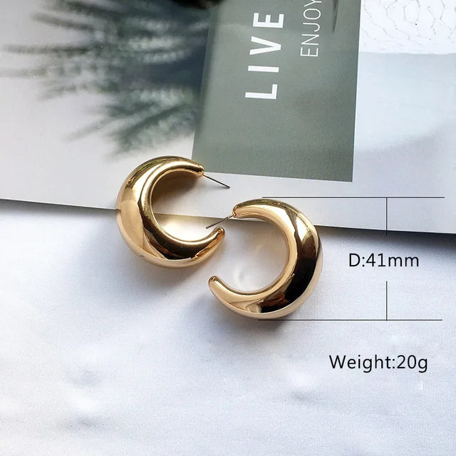 Street Style CC Hoop Earrings WEM Support (www.WEM.support)