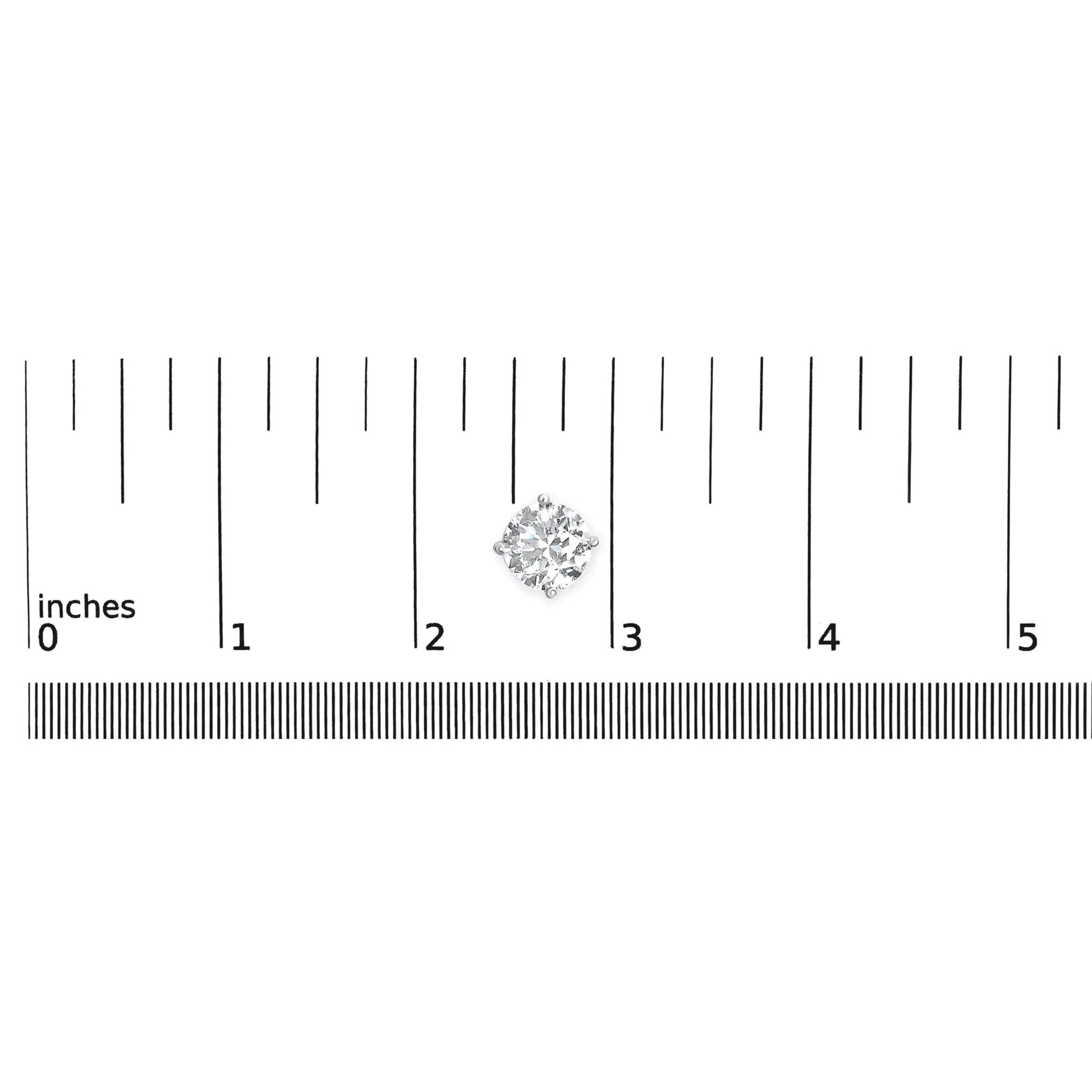 .925 Sterling Silver 1.0 Carat Round Brilliant Cut Lab Grown White Diamond 4-Prong Classic Solitaire Stud Earrings WEM Support (www.WEM.support)
