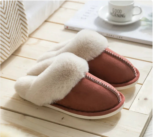 Women's Plush Cotton Slippers HejK.com