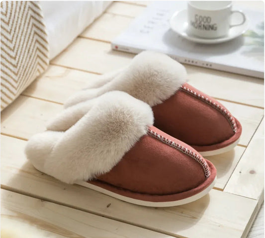 Women's Plush Cotton Slippers HejK.com
