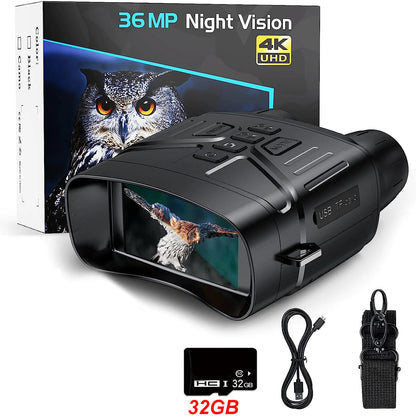 Ultra Clear 4K 36MP Night Vision Binoculars WEM Support (www.WEM.support)