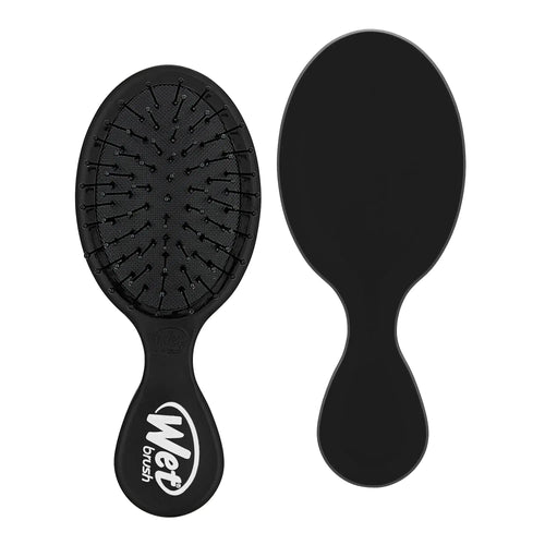 Wet Brush Detangling Brush, Mini Detangler Brush (Black) - Wet & Dry Tangle-Free Hair Brush for Women & Men - No Tangle Soft & Flexible Bristles for Straight, Curly, & Thick Hair Black 1 Count (Pack of 1) My Store