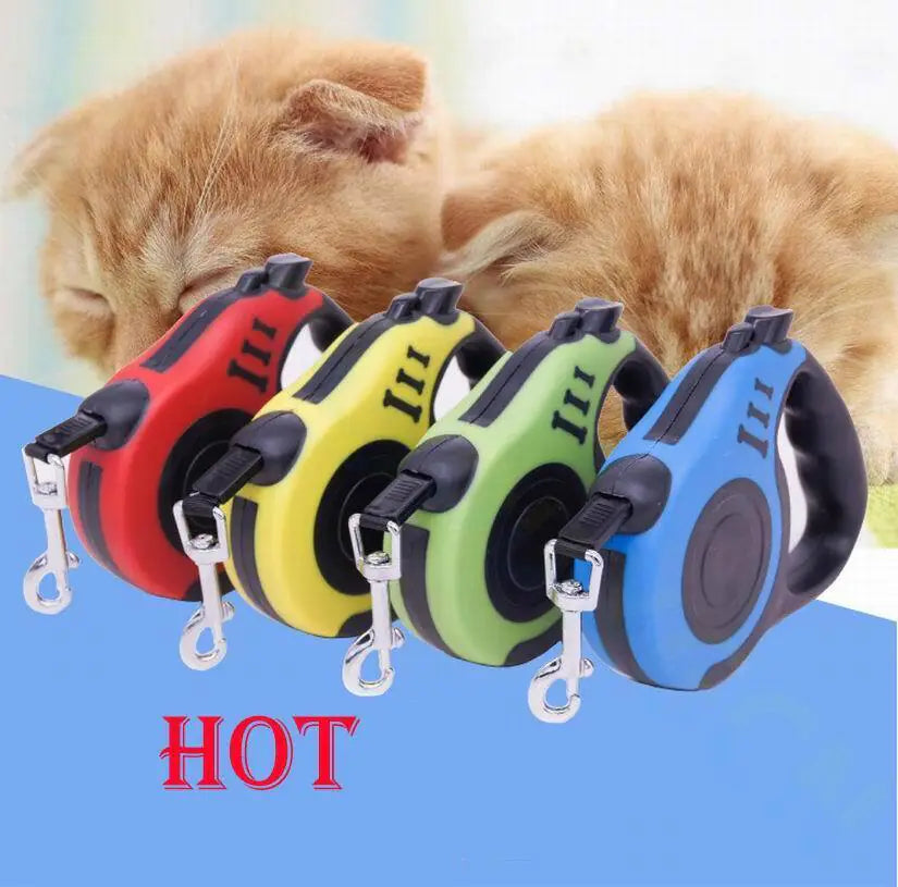 16.5FT Automatic Retractable Dog Leash Pet Collar Automatic Walking Lead Free US WEM Support (www.WEM.support)