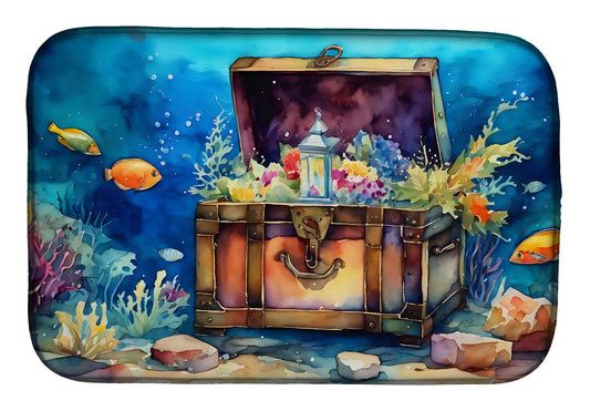Treasure Chest Dish Drying Mat WEM Support (www.WEM.support)