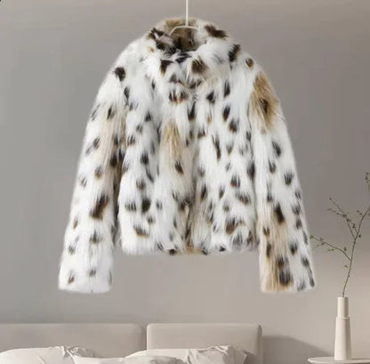 Women's Animal Pattern Baggy Coat WEM Support (www.WEM.support)