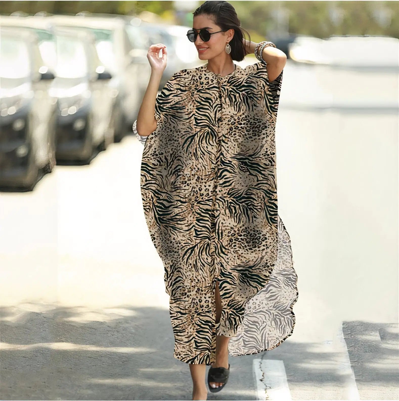 Wide Dress -Animal Print WEM Support (www.WEM.support)