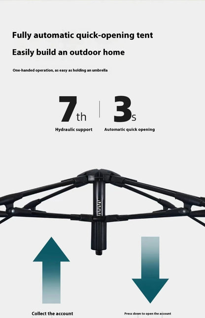 Tienda de Campaña Automática Doble para 3-4 Personas HejK.com