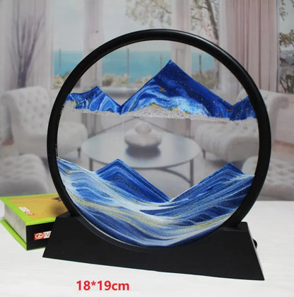 3D Quicksand Hourglass Art HejK.com