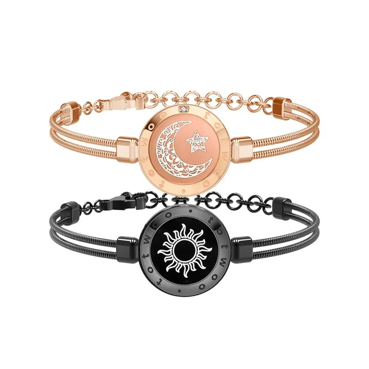 Sun-Moon Smart Sensing Couple Bracelet WEM Support (www.WEM.support)