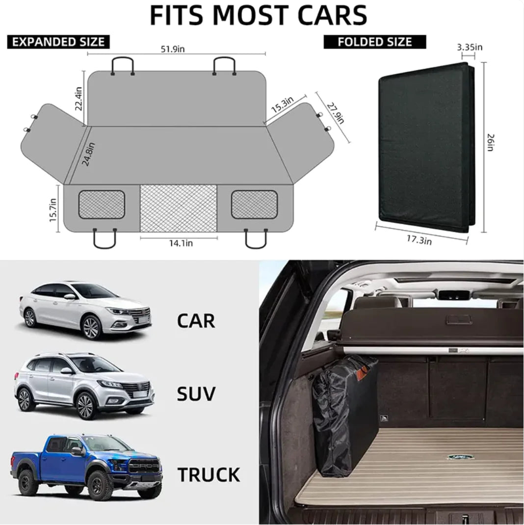 Waterproof and Durable Car Dog Bed for Pets WEM Support (www.WEM.support)