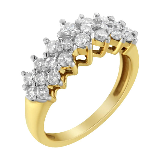 10K Yellow Gold Round Diamond Ring (1 cttw, J-K Color, I1-I2 Clarity) WEM Support (www.WEM.support)