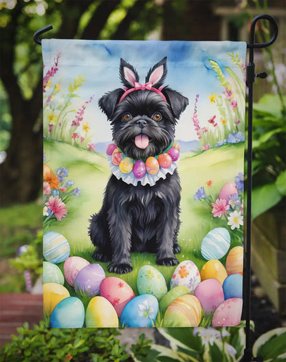 Affenpinscher Easter Egg Hunt Garden Flag WEM Support (www.WEM.support)