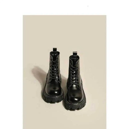 Thick-soled Leather Women's Short Boots for All Occasions HejK.com Marketplace LLC