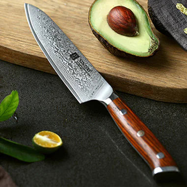 Universalkniv i damaskusstål-Damascus Steel Universal Knife WEM Support (www.WEM.support)
