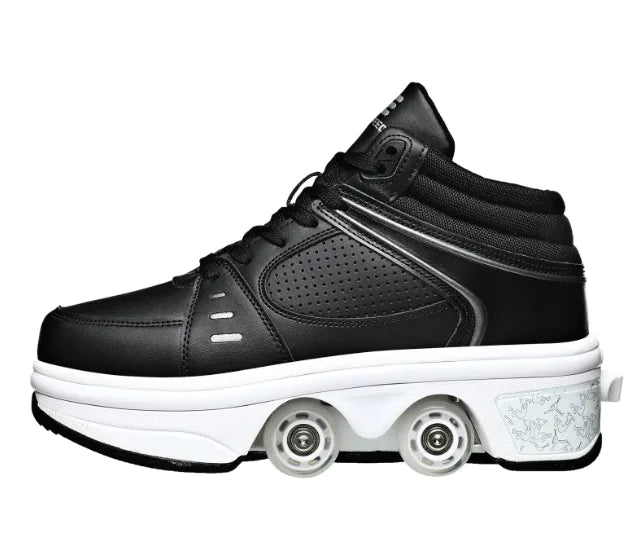 2-in-1 Convertible Roller Skates with Double Row Wheels HejK.com Marketplace LLC