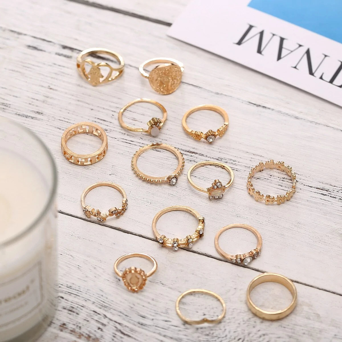 Women's Vintage Ring Set WEM Support (www.WEM.support)
