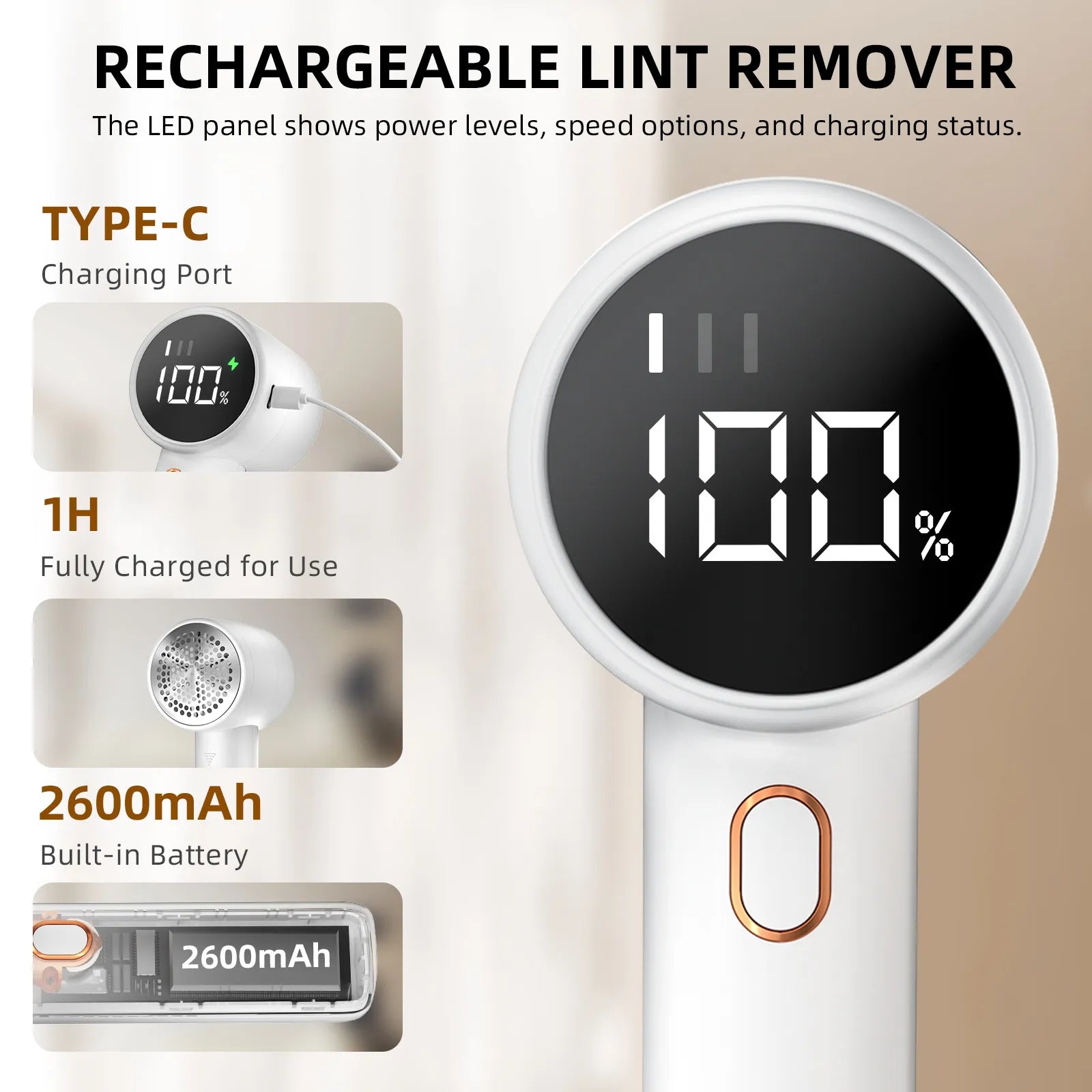 Wireless Portable Fabric Hair Ball Trimmer WEM Support (www.WEM.support)