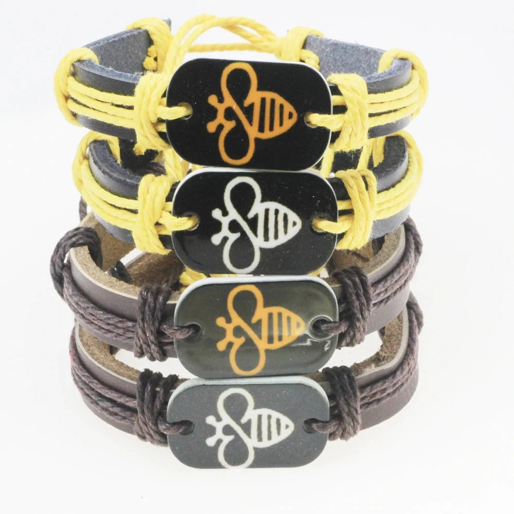 Thick Leather with Stone Bee WEM Support (www.WEM.support)