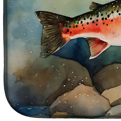 Trout Dish Drying Mat WEM Support (www.WEM.support)