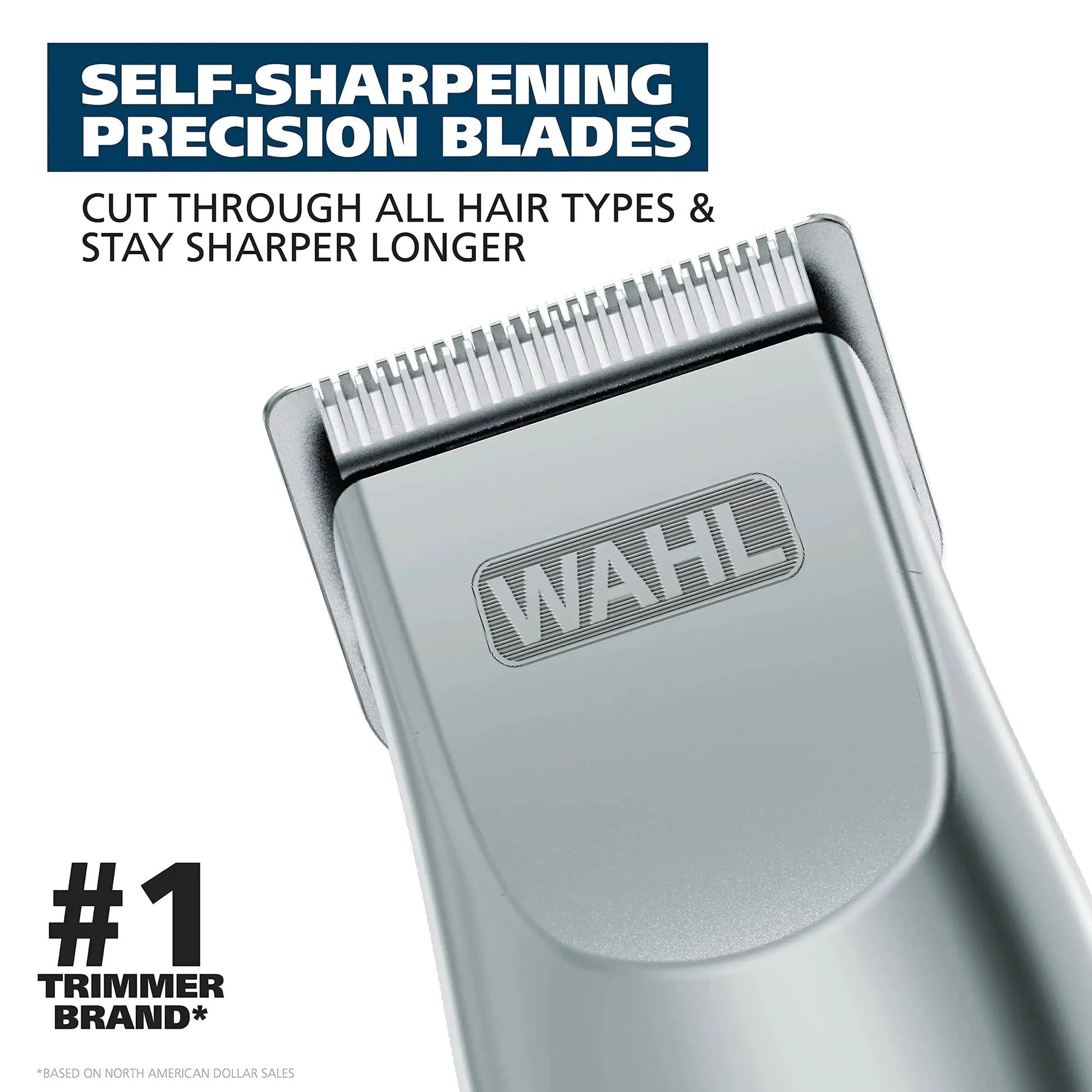 Wahl Groomsman Battery Operated Facial Hair Trimmer for Beard & Mustache Trimming Including Light Detailing and Body Grooming – Model 9906-717V Silver My Store