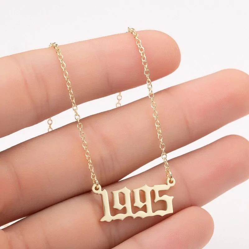 Women's Birth Year Necklace WEM Support (www.WEM.support)