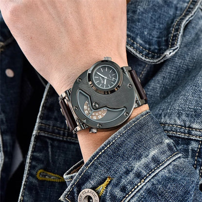 Two Time Zone Sports Wristwatch WEM Support (www.WEM.support)