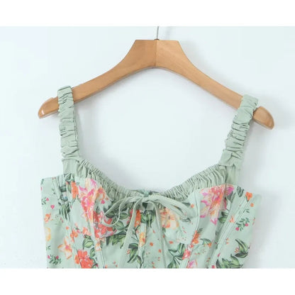 Vestido Feminino com Alças Florais HejK.com