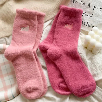 Women’s Thickened Plus Velvet Mid-Calf Warm Socks WEM Support (www.WEM.support)