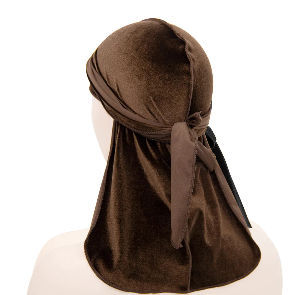Unisex Velvet Long Tail Beanie WEM Support (www.WEM.support)