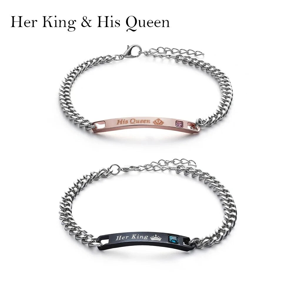 Trendy Lovely Couple Bracelets WEM Support (www.WEM.support)
